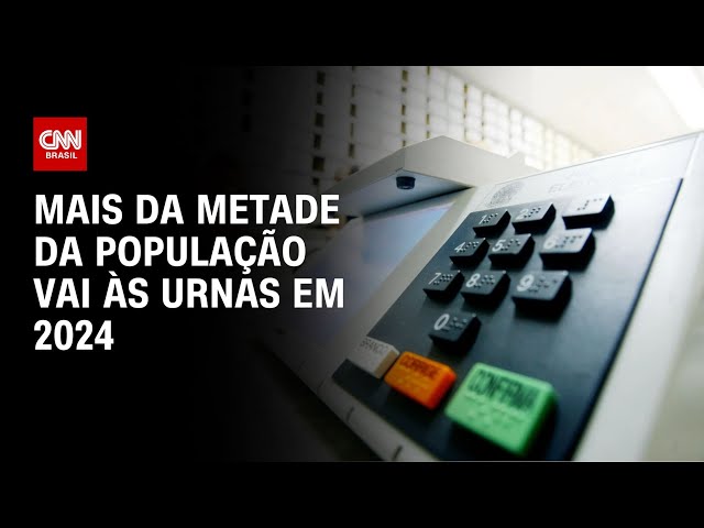 Mais da metade da população vai às urnas em 2024 | LIVE CNN