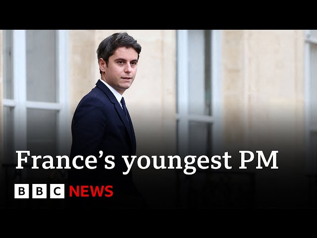 Gabriel Attal becomes France’s youngest prime minister | BBC News