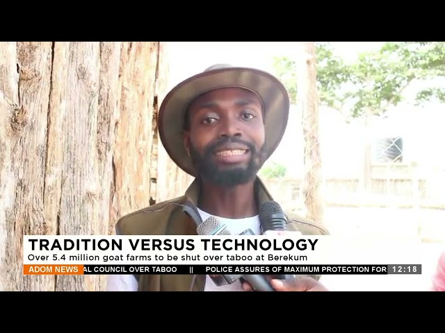 Tradition Vrs Technology: Over 5.4 million goat farms to be shut down over taboo at Berekum (9-1-24)