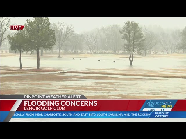 Flooding reported at Lenoir Golf Course