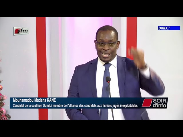 SOIR D'INFO - Wolof - Pr : Abdoulaye Der - Invité : Mouhamadou Madana Kane - 09 Janvier 2024