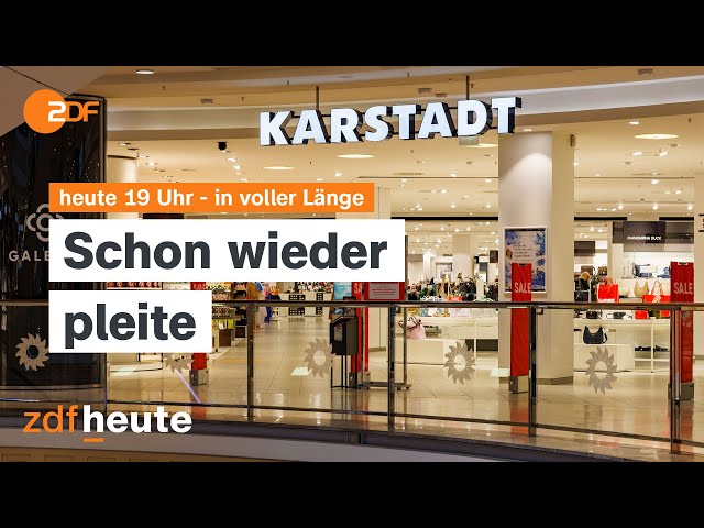 ⁣heute 19:00 Uhr vom 09.01.2024 Insolvenz bei Galeria Karstadt Kaufhof, GDL-Streik