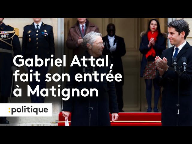 Revivez le cérémonie de passation de pouvoir entre Élisabeth Borne et Gabriel Attal