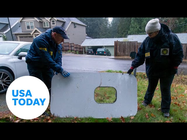 Missing Alaska Airlines door found in man's backyard | USA TODAY