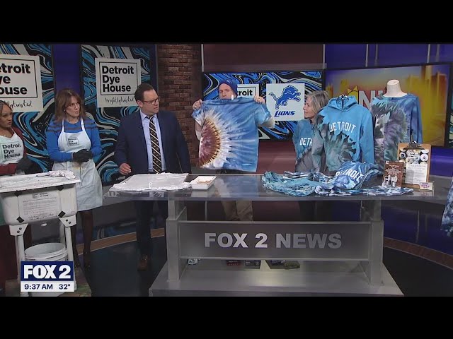 Detroit Dye House shows The Nine crew how to make their own unique Lions gear