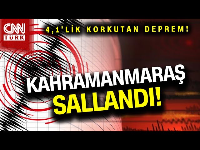 SON DAKİKA!  |  Kahramanmaraş Nurhak'ta 4,1'lik Korkutan Deprem! #Haber