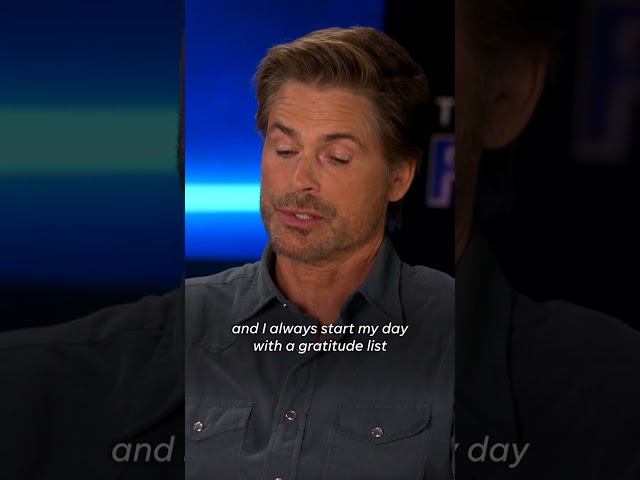 Actor Rob Lowe's 'gratitude list' is part of his daily morning routine #Shorts