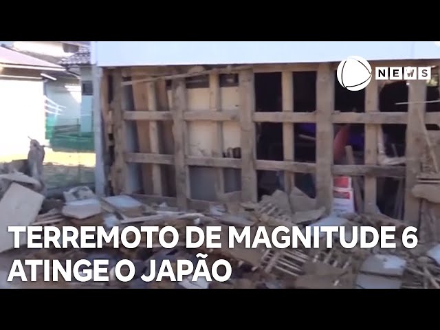 Terremoto de magnitude 6 atinge o Japão