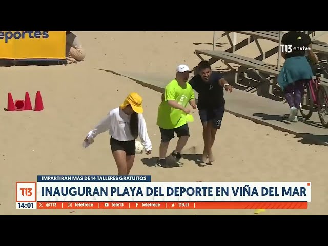 Inauguran playa del deporte en Viña del Mar