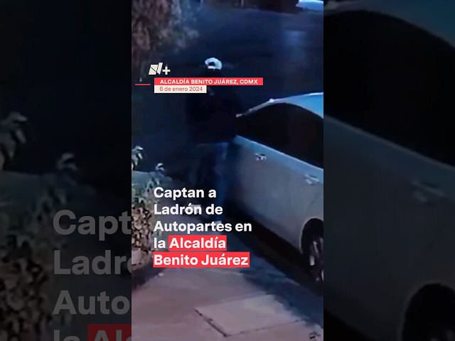 Captan a ladrón de autopartes en la Benito Juárez #nmas #shorts #robos #cdmx