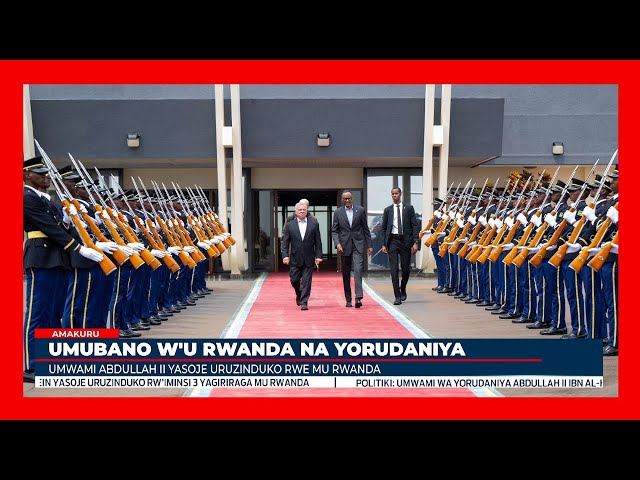 Umwami wa Yorudaniya yasoje uruzinduko rw’iminsi 3 yagiriraga mu Rwanda