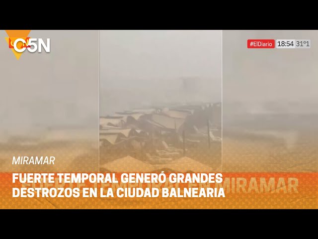 FUERTE TEMPORAL en MIRAMAR