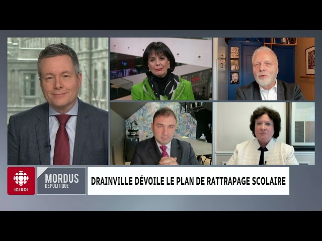 Mordus de politique | Drainville dévoile le plan de rattrapage scolaire