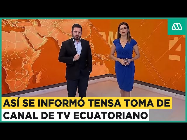 Así se informó la tensa toma de canal de TV a través de Teleamazonas Ecuador