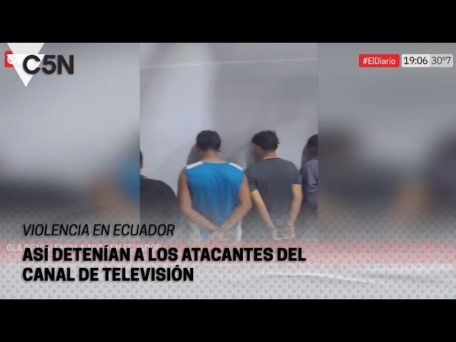 ECUADOR: así DETENÍAN a los ATACANTES del CANAL de TELEVISIÓN