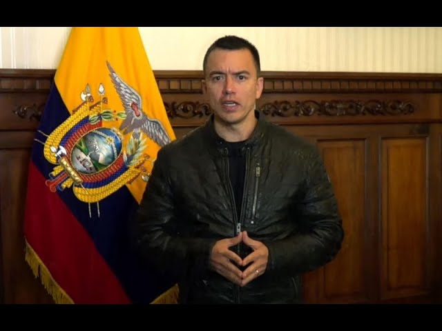 El presidente Noboa declara "conflicto armado interno" en Ecuador y pide acción militar