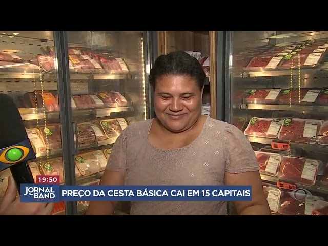 Preço da cesta básica cai em 15 capitais | Jornal da Band