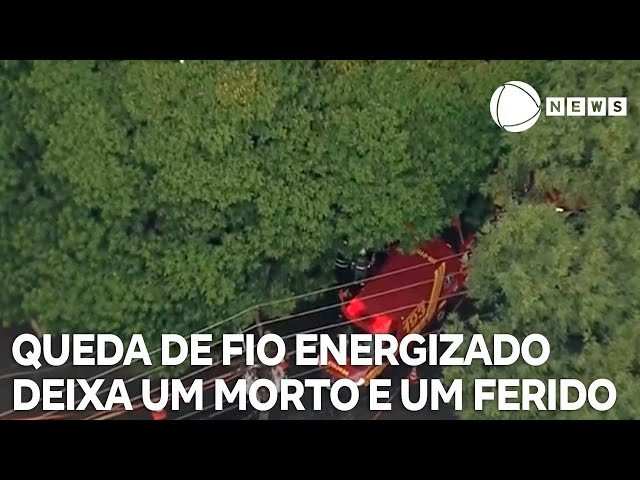 Queda de fio energizado causa uma morte após fortes chuvas em São Paulo