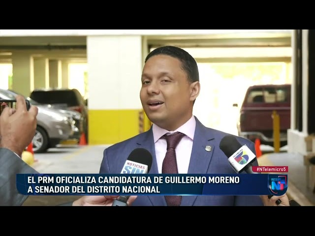 PRM confirma Guillermo Moreno como su candidato a senador por el DN