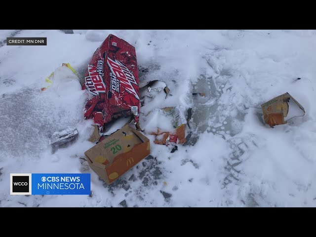 New law aims to crack down on littering on frozen lake ice during winter season