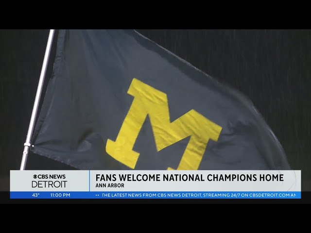 Michigan Wolverines fans welcome home its national champions