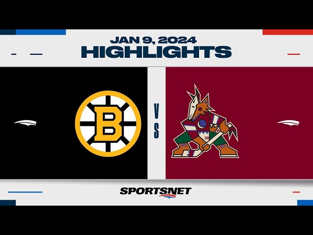 NHL Highlights | Bruins vs. Coyotes - January 9, 2024