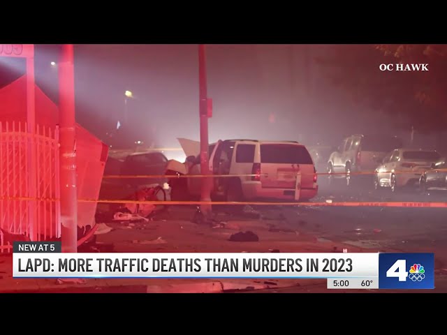 LAPD: More traffic deaths than murders in 2023