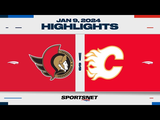 NHL Highlights | Senators vs. Flames - January 9, 2024