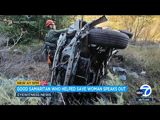 Woman survives being trapped 4 days in mangled truck on Mt. Baldy