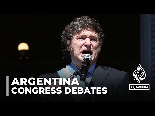 Argentina congress debates: President Javier Milei seeks sweeping powers