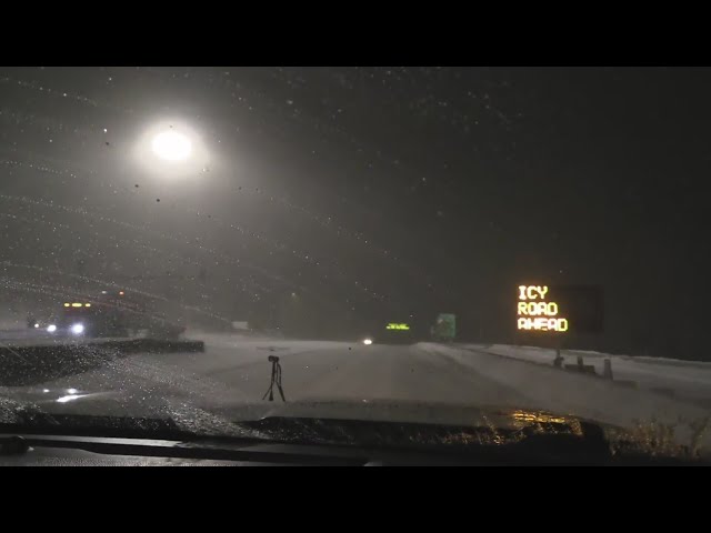 Icy I-70 leaves cars stalled in Colorado mountains