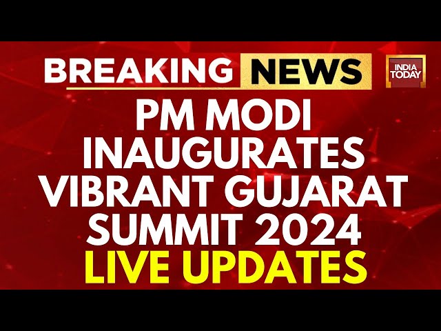 PM Modi In Gujarat LIVE: Vibrant Gujarat Summit 2024 | PM's Big Investment Pitch Before 2024 Po