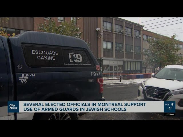 Several elected officials in Montreal support armed guards in schools