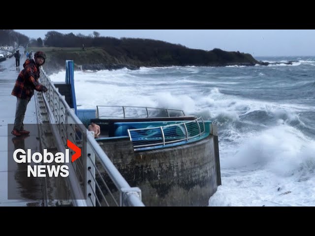 Winter storm hammering BC coast brings strong winds, large waves, high tides and coastal flooding