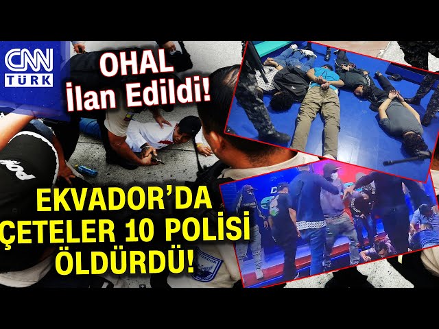 Ekvador'da Ortalık Yangın Yeri! Canlı Yayında Silahlı Baskın... OHAL İlan Edildi! #Haber