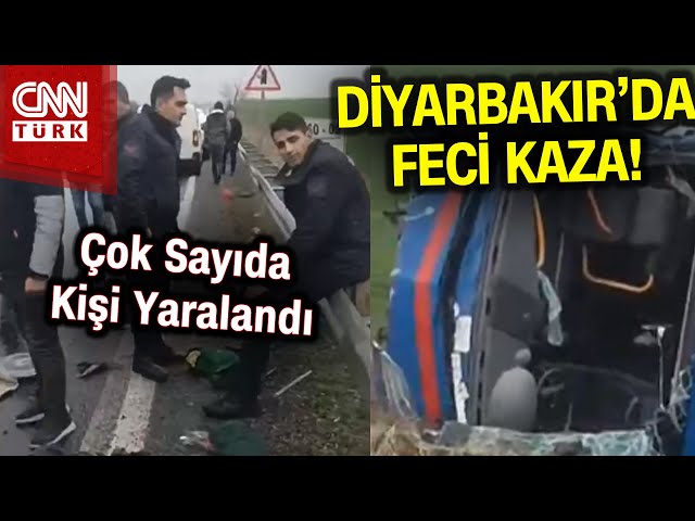 SON DAKİKA! | Diyarbakır'da Cezaevi Aracı Devrildi, 20 Kişi Yaralandı #Haber