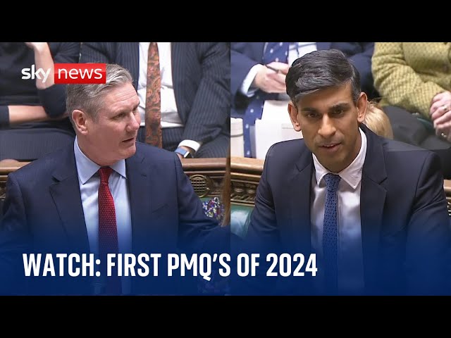 Watch: Rishi Sunak faces Sir Keir Starmer in first PMQ's of the year