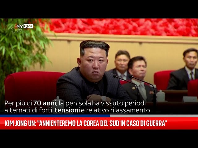 Kim Jong Un: "Annienteremo la Corea del Sud in caso di guerra"