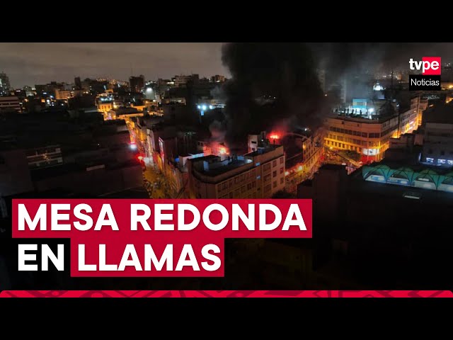 Incendio en Mesa Redonda: fuego redujo a cenizas tiendas ubicadas en el jirón Andahuaylas