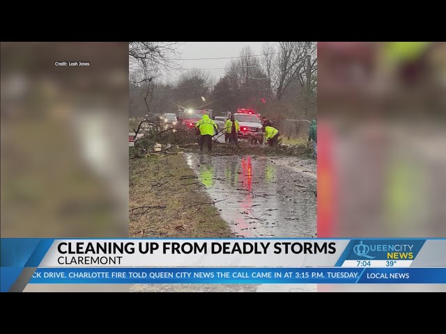 NWS surveys for tornado as cleanup begins