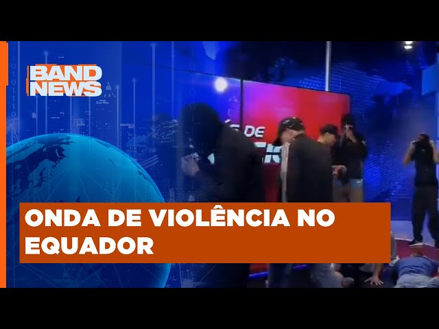 Câmera de segurança flagra invasão à emissora de TV | BandNews TV