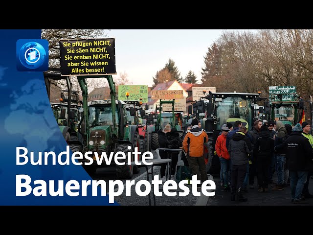 Bauernproteste: Bundesweite Staffelfahren und Blockaden gehen weiter