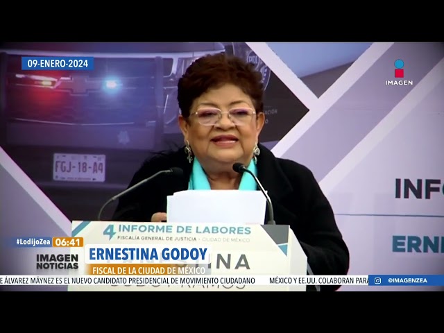 Ernestina Godoy rinde su último informe como fiscal de la CDMX