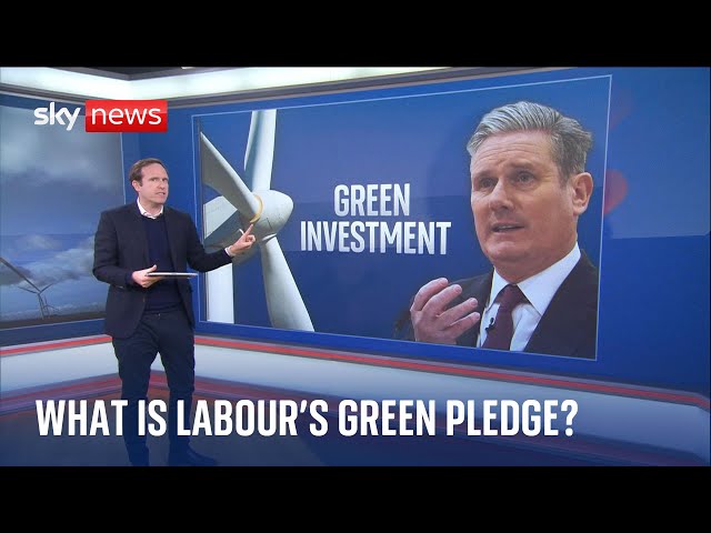 What are Labour promising with their green investment pledge?