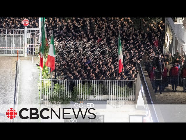 Fascist salutes at Rome far-right rally spark outrage