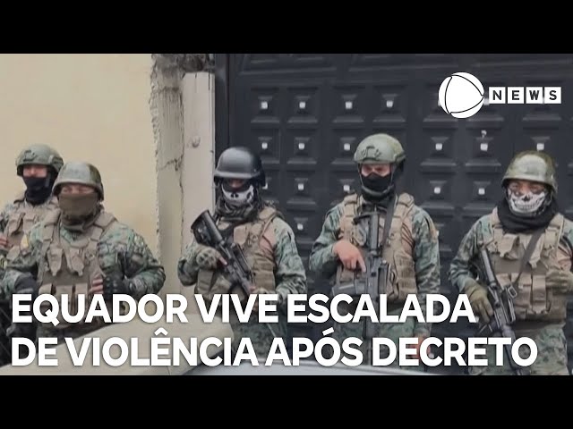 Equador vive escalada de violência após decreto no país