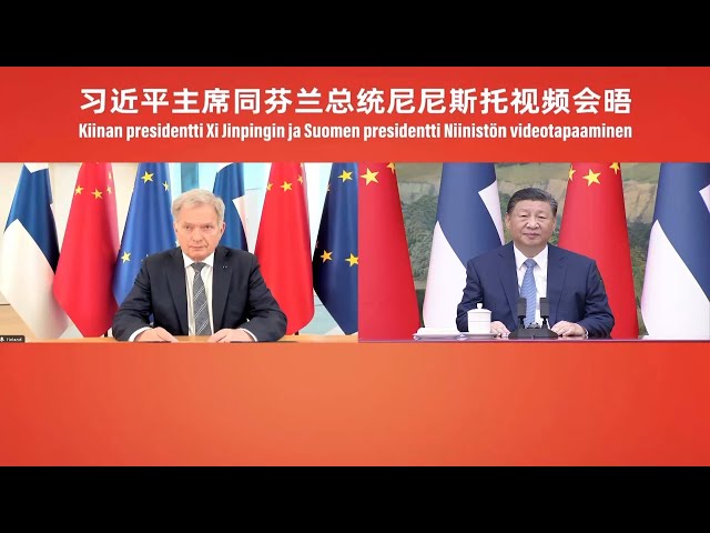 Xi meets with Finnish president via video link