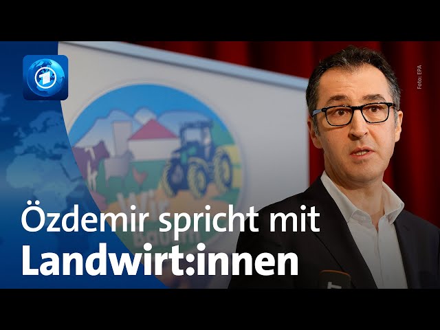 Landwirtschaftsminister bei Bauernprotesten: Özdemir verteidigt Agrarkürzungen