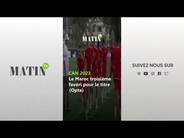 CAN 2023 : Le Maroc troisième favori pour le titre (Opta)