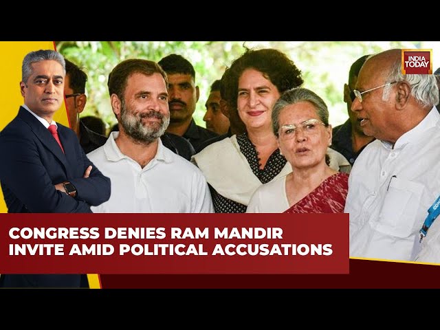 News Today: Congress Declines Ram Mandir Inauguration Invite, Labels It as Political Event